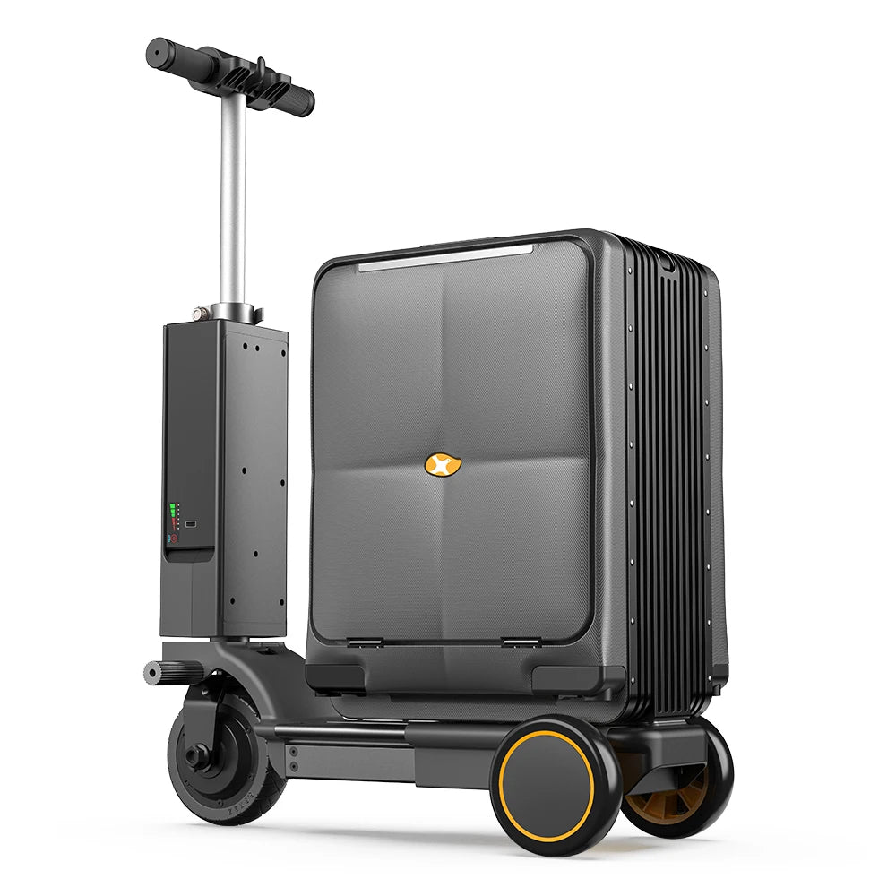 Smart  Airwheels Rideable Electric Suitcase Motorized Luggage USB Port Aluminum Frame Carry on with Battery