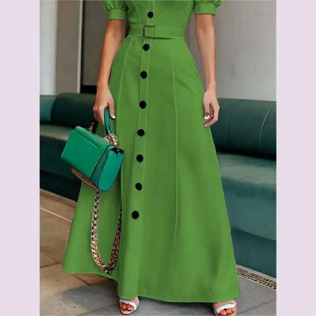 modigirl-2025-new-womens-summer-shirt-dress-with-belt-white-green-short-sleeve-eelegant-long-dresses-clothing-for-womankimlud-womens-fashion-34621339
