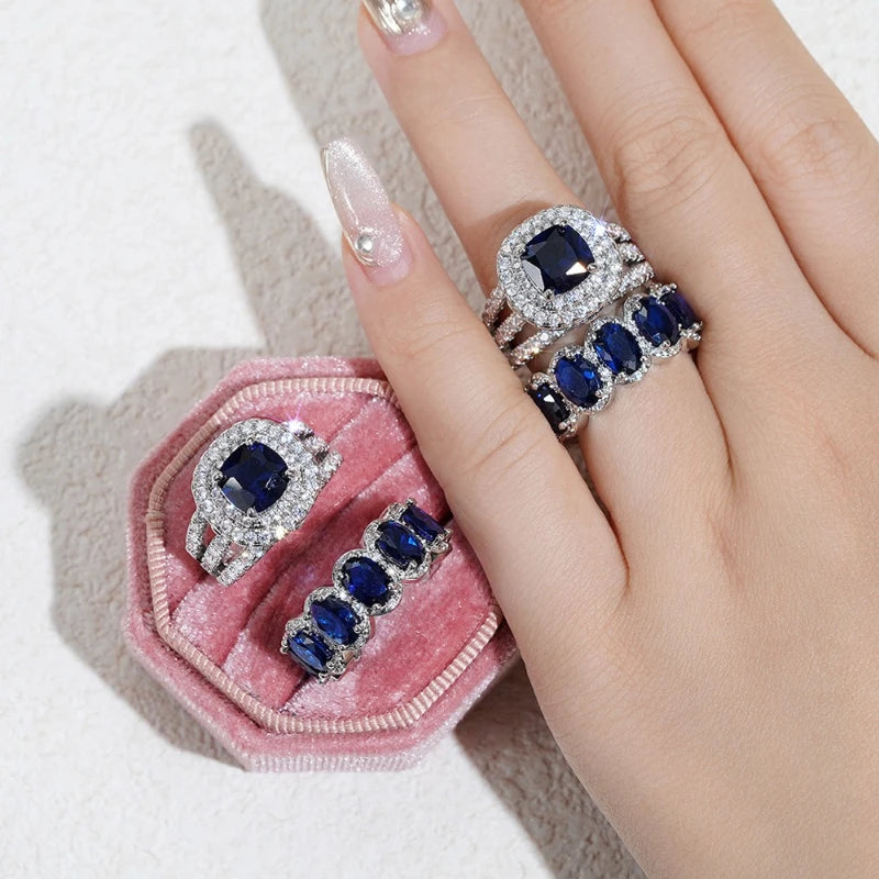 Ring – Double Layer Shine – Zinc Alloy – Silver | KIMLUD