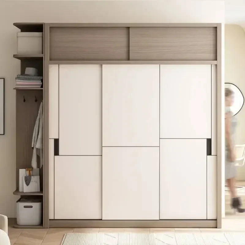 Luxury Modular Wardrobes Sliding Door Orgnizer Modern Bedroom Wardrobe Display Wooden Stylish Armario Ropero Bedroom Furniture