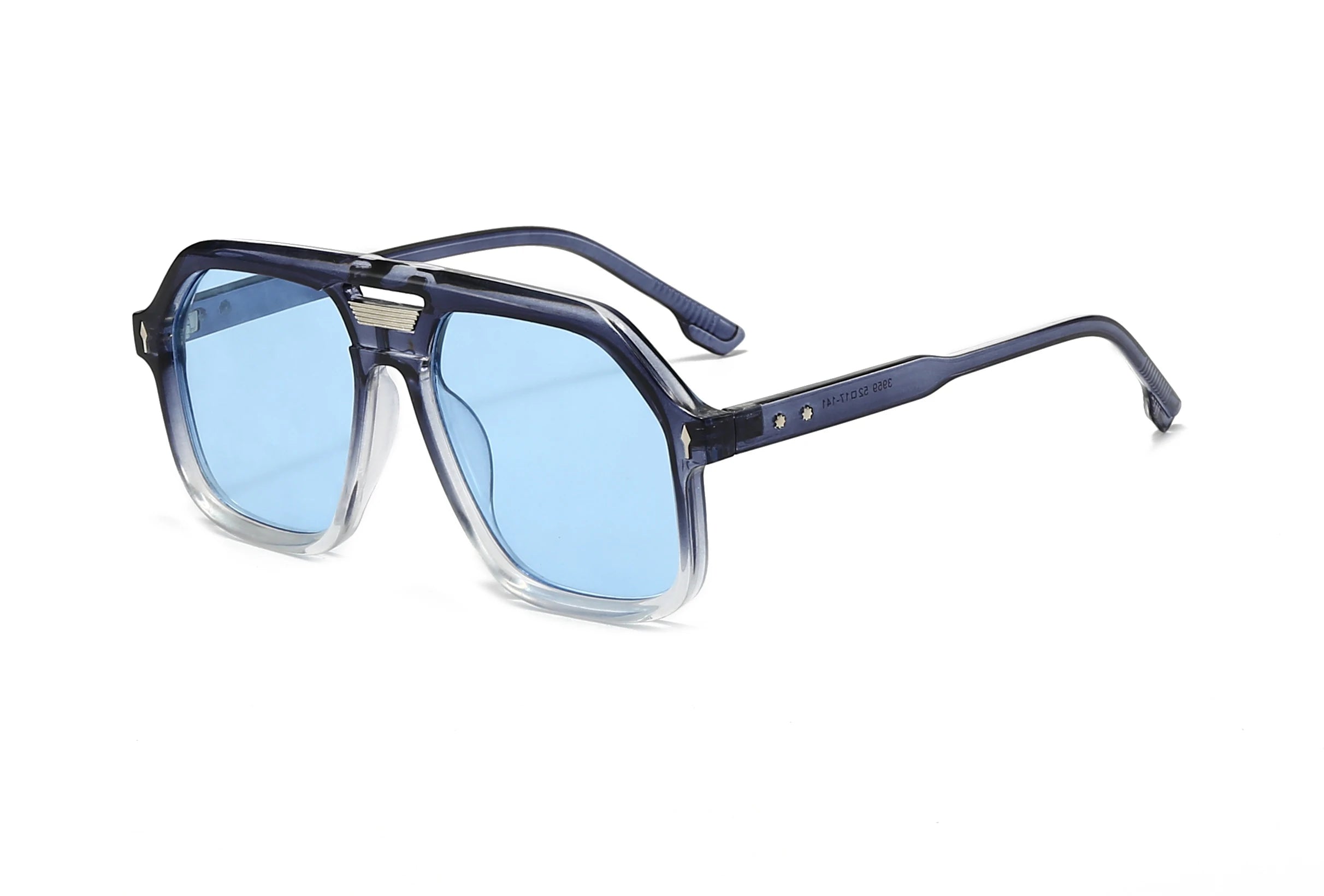 Acetate Sunglasses Oversized Vintage Hip Hop Square — Black | KIMLUD