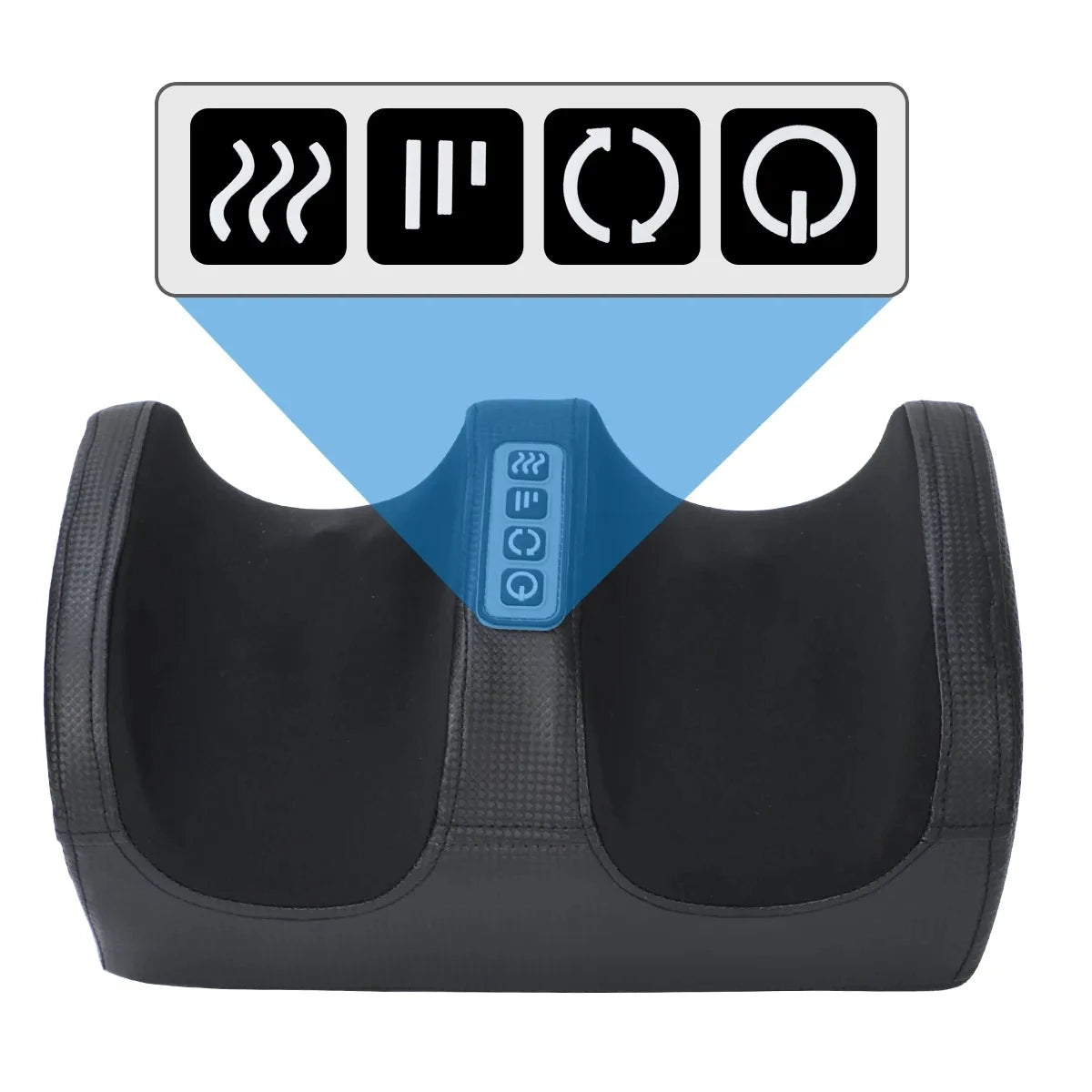 Shiatsu Foot Massager With Heated Rollers — Deep Burgundy | KIMLUD
