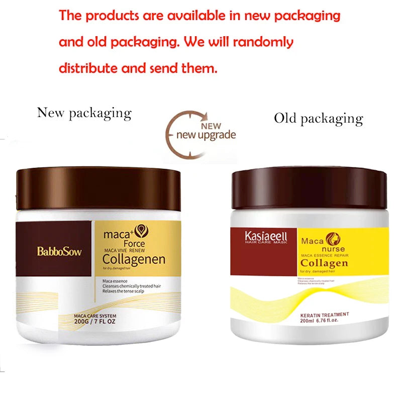 Argan Oil Hair Mask Collagen Deep Repair — White | KIMLUD
