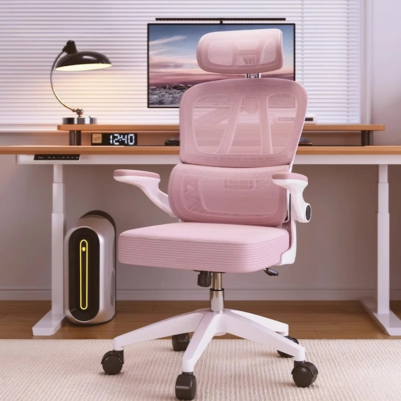 Ergonomic Mesh Office Chair Modern Swivel — Deep Black | KIMLUD