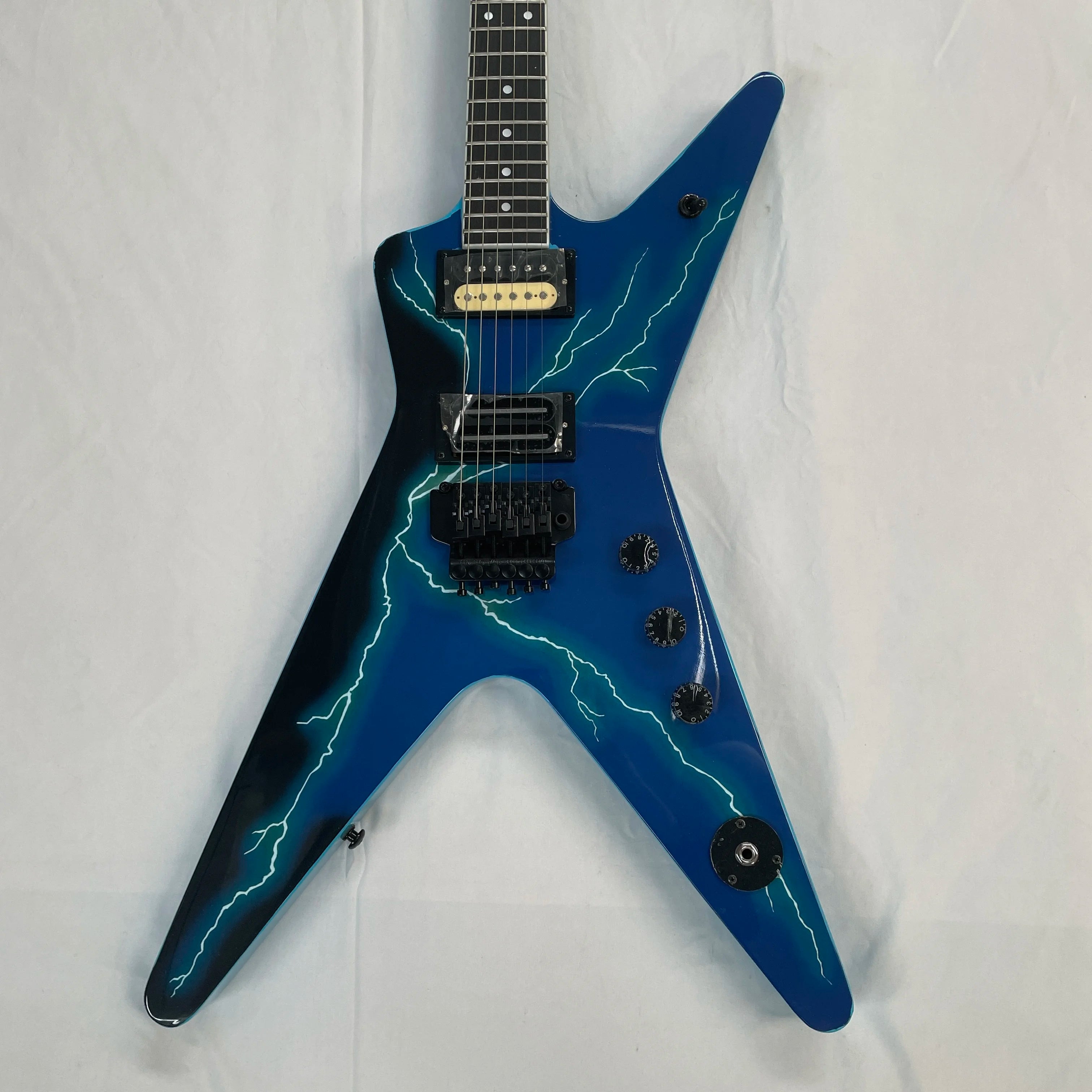 DEEP Blue lighting Guitar Custom Electric Guitar dimebag Fast Free Ship In Stock