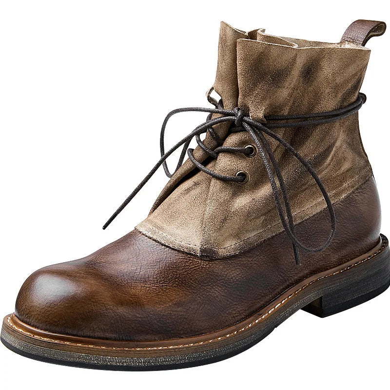 Men Boots New Arrival Motorcycle Boots High Quality Retro Comfortable Leisure Tooling Work Ankle Workwear Boots