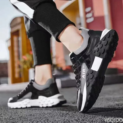 Casual Lace-Up Shoes – Height Increasing Thick Sole – Flat Silhouette | KIMLUD