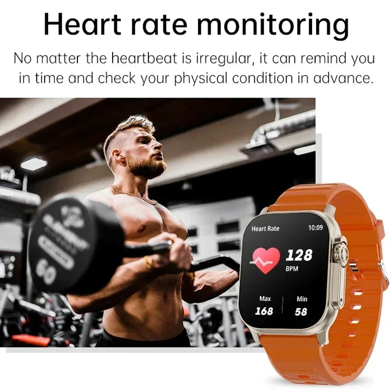 LAXASFIT New T800 U2 Smart Watch Men's Women's Sports Tracking Bluetooth Talk BT Music Game Wireless Charging Smart Watch