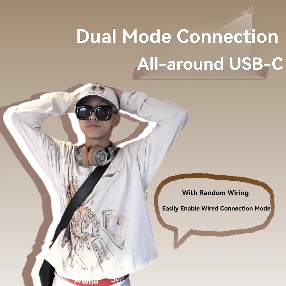 KIMLUD, UMELODY U3 ULTRA Active Noise Reduction Bluetooth Headphones Custom Retro Lightweight Metal Headset Foldable and Easy To Carry, KIMLUD Womens Clothes