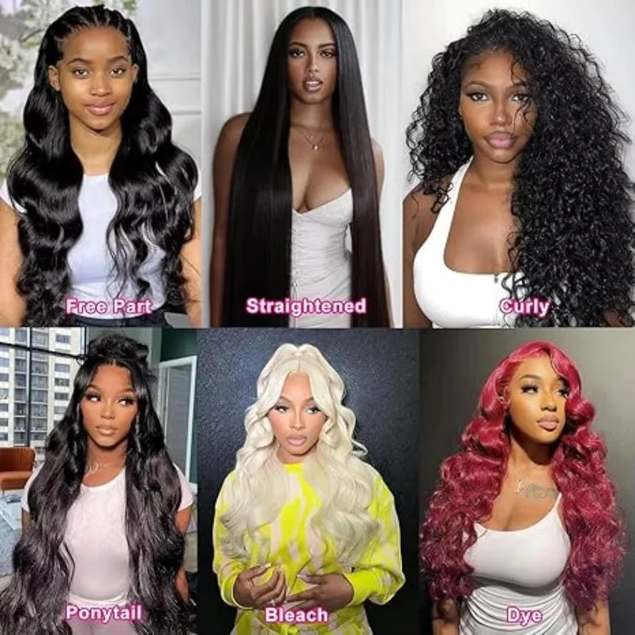 Human Hair Hair Wigs & Extensions Body Wave — Light Brown | KIMLUD