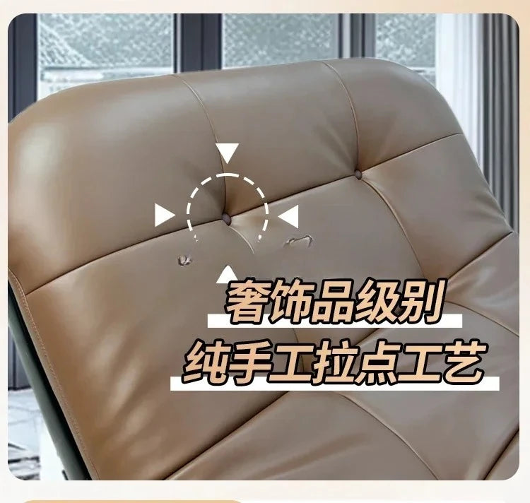 KIMLUD, C Medieval reclining sofa chair study balcony villa leisure single retro lazy sofa, KIMLUD Womens Clothes