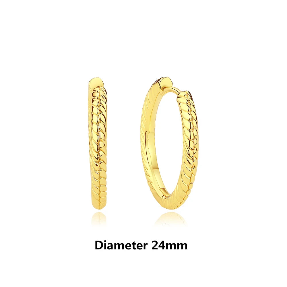 Sterling Silver Stud Hoop Earrings Crown Heart Bee — Rose Gold | KIMLUD