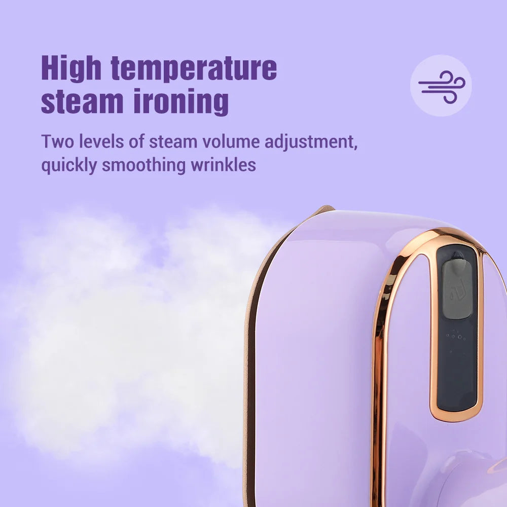 KIMLUD, Micro Steam Iron, Travel Steamer for Clothes Portable Mini Steam Iron, 970W Handheld Steamer Dry and Wet Ironing for Home,Travel, KIMLUD Womens Clothes