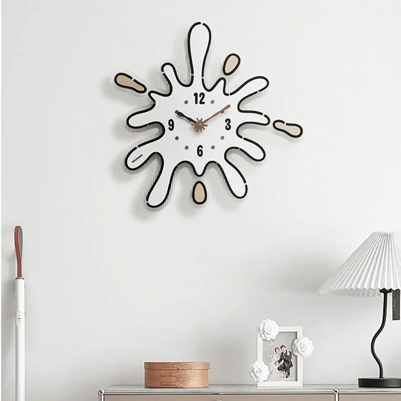 Cute Cartoon Wall Clocks Nordic Xenomorph Aesthetic Modern Wall Clocks Restaurant Interior Relogio De Parede Home Decoration