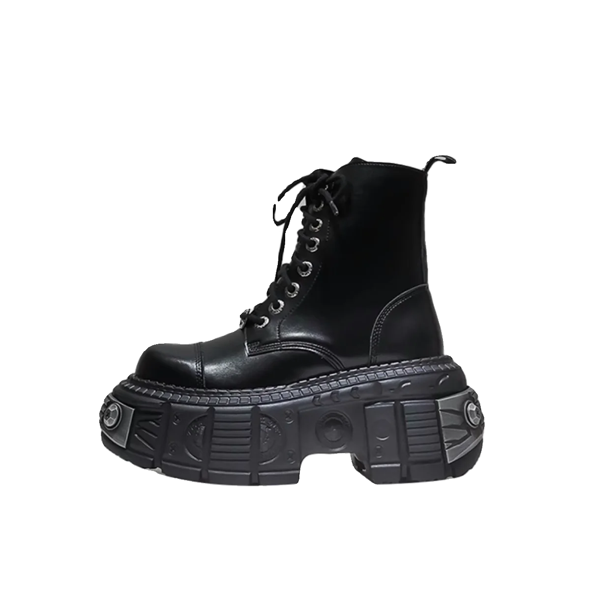 Punk Platform Female 2023 New Metal Design Sense Small Short Boots Fashion Women - KIMLUD
