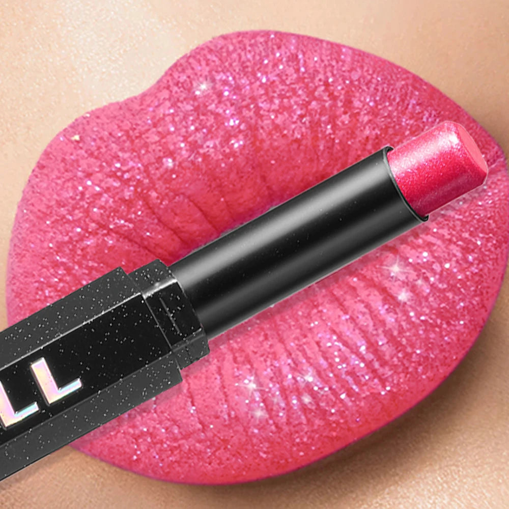 Lipstick – Long-Lasting Waterproof – Metallic Pearl | KIMLUD