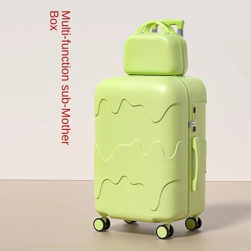 Luggage Set 28 inch Large Capacity Suitcase Trolley Case 20/22/24/26 inch Travel Suitcase USB Port Boarding Box Cosmetic Case