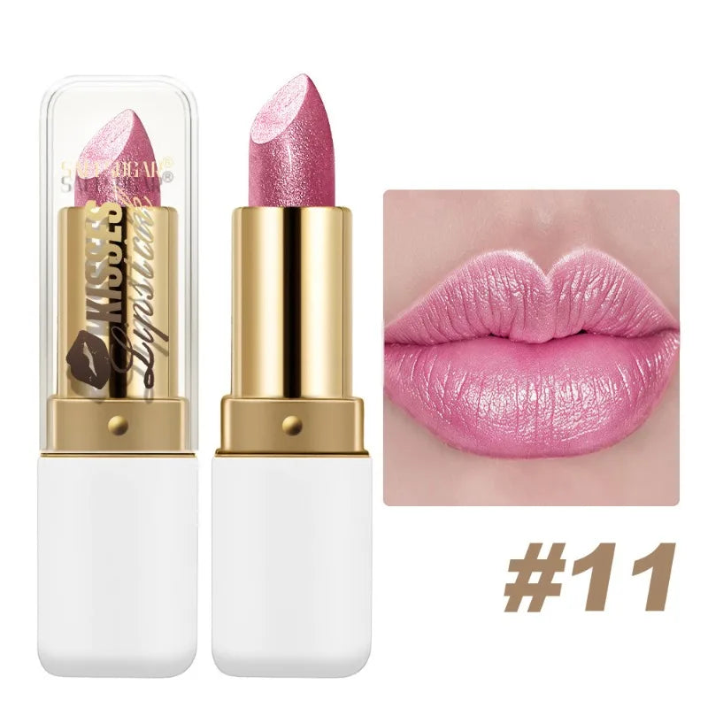 Lipstick – Waterproof – Glitter Velvet – Pearlescent Purple | KIMLUD