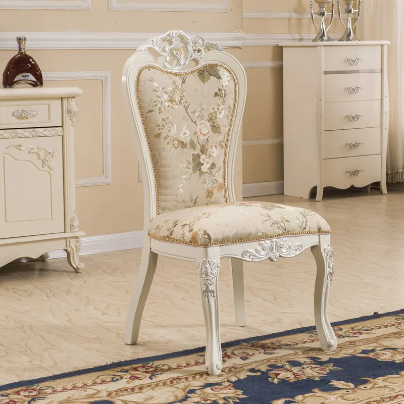 Solid Wood Chairs European Light Luxury — Natural | KIMLUD