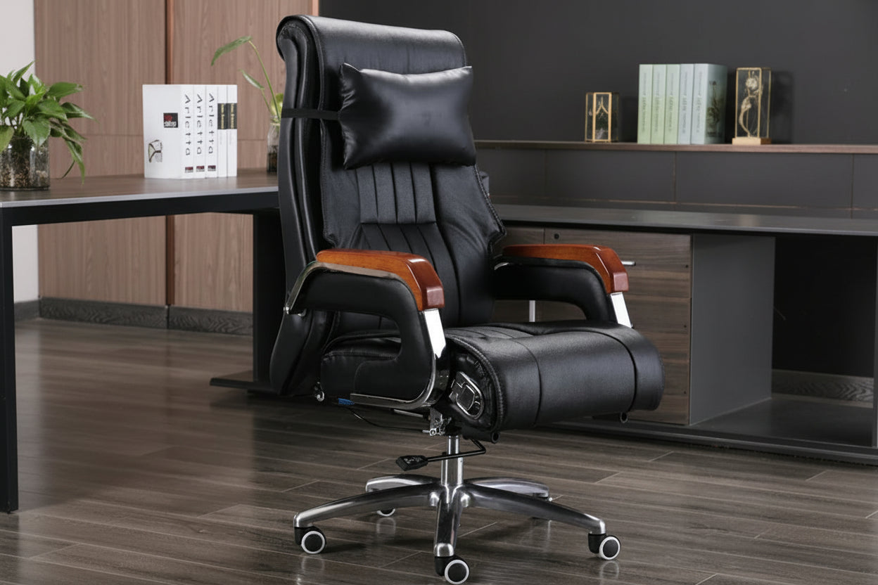 Office Chair – Massage Reclining High Back – Metal – N/A | KIMLUD