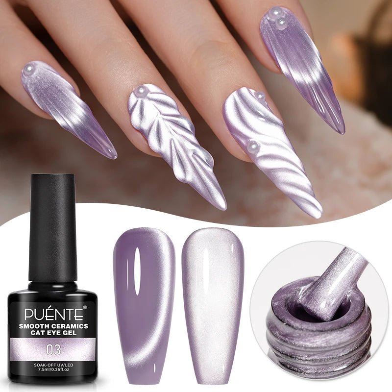 Reflective Glitter Gel Nail Polish Multidimensional Holographic Sparkle, UV-Curable Finish — Pink Lilac | KIMLUD