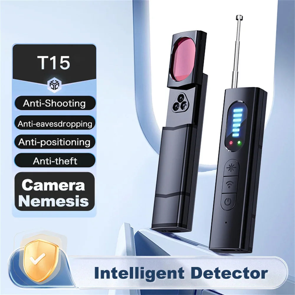 Portable Camera Detector Anti-Spy Scanner — Black | KIMLUD