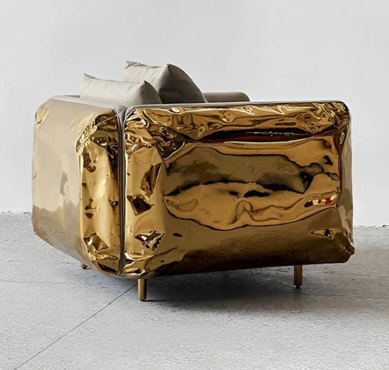 A Modern Style Light Luxury Leather Sectional Sofa Set Reclining Apartment Villa Living Room Furniture