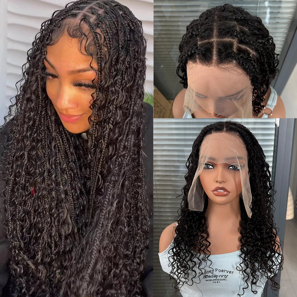 Lace Wig – 13x6 Curly Braided – 100% Human Hair | KIMLUD
