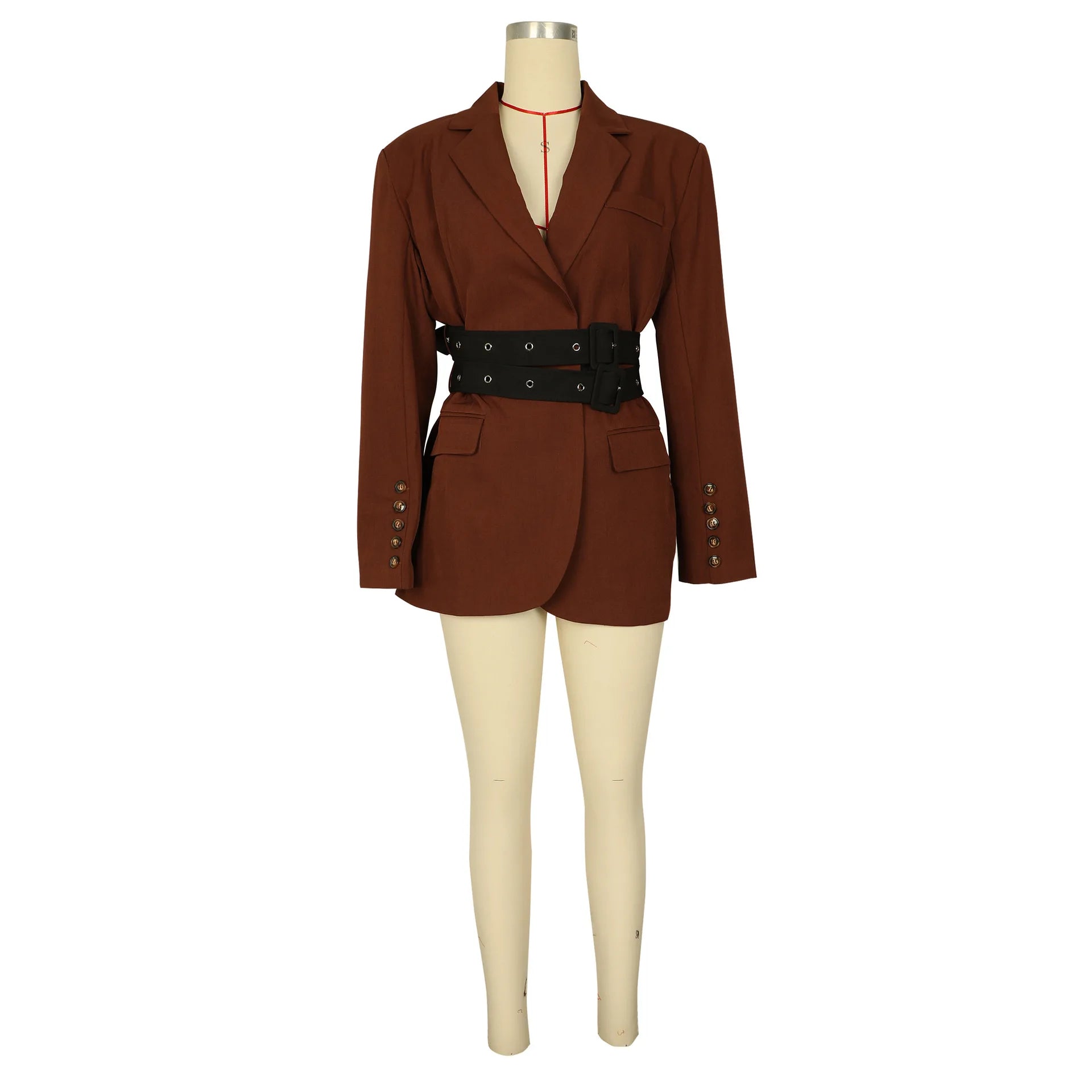 Blazer Coat - Lapel Blazer - Oversized Silhouette | KIMLUD