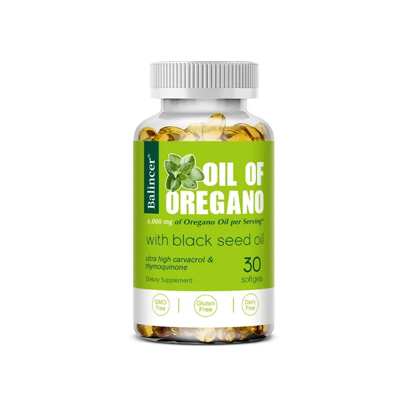 Oregano Oil Capsules-Improves Digestion and Intestinal Health,Balances Intestinal Flora,Boosts Blood Circulation,Immune System