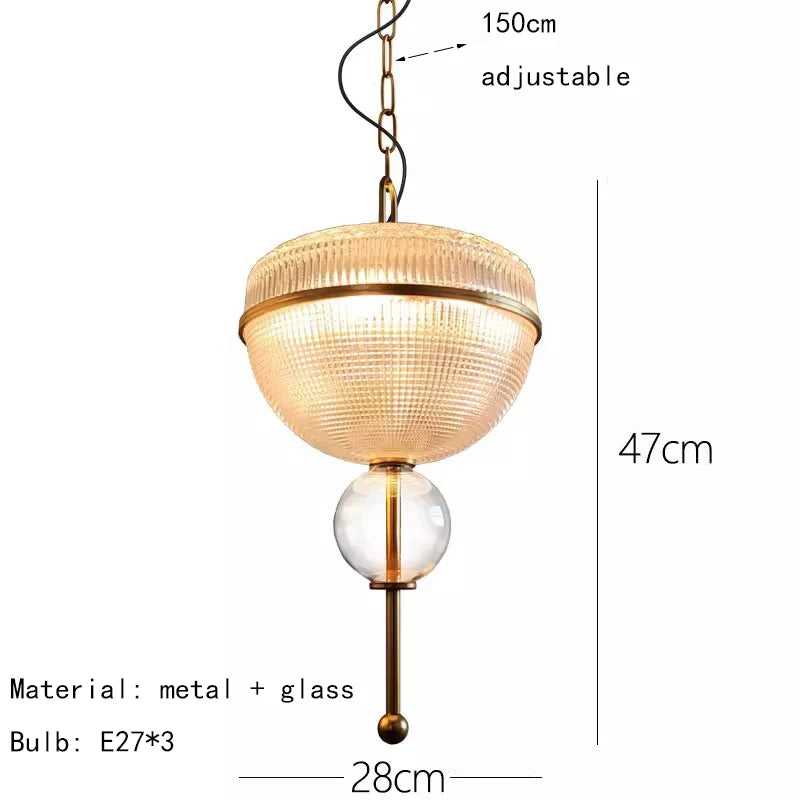 Champagne Glass Pendant Light Creative Hanging Lamp 3000K Gold Metal For Hotel Parlor Dining Room Bedroom