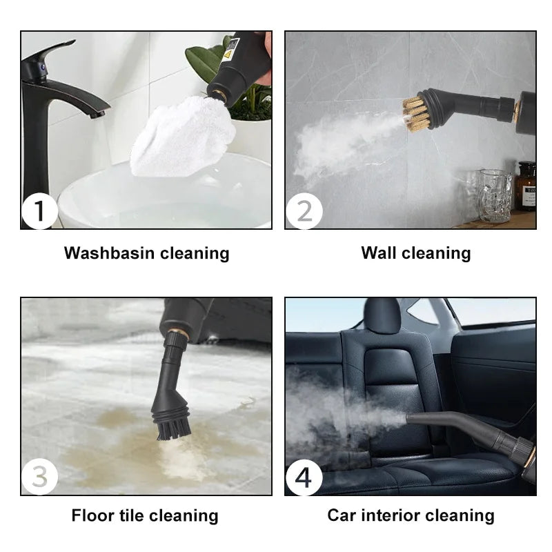 Powerful Handheld Steam Cleaner 2500W — Slate Gray | KIMLUD