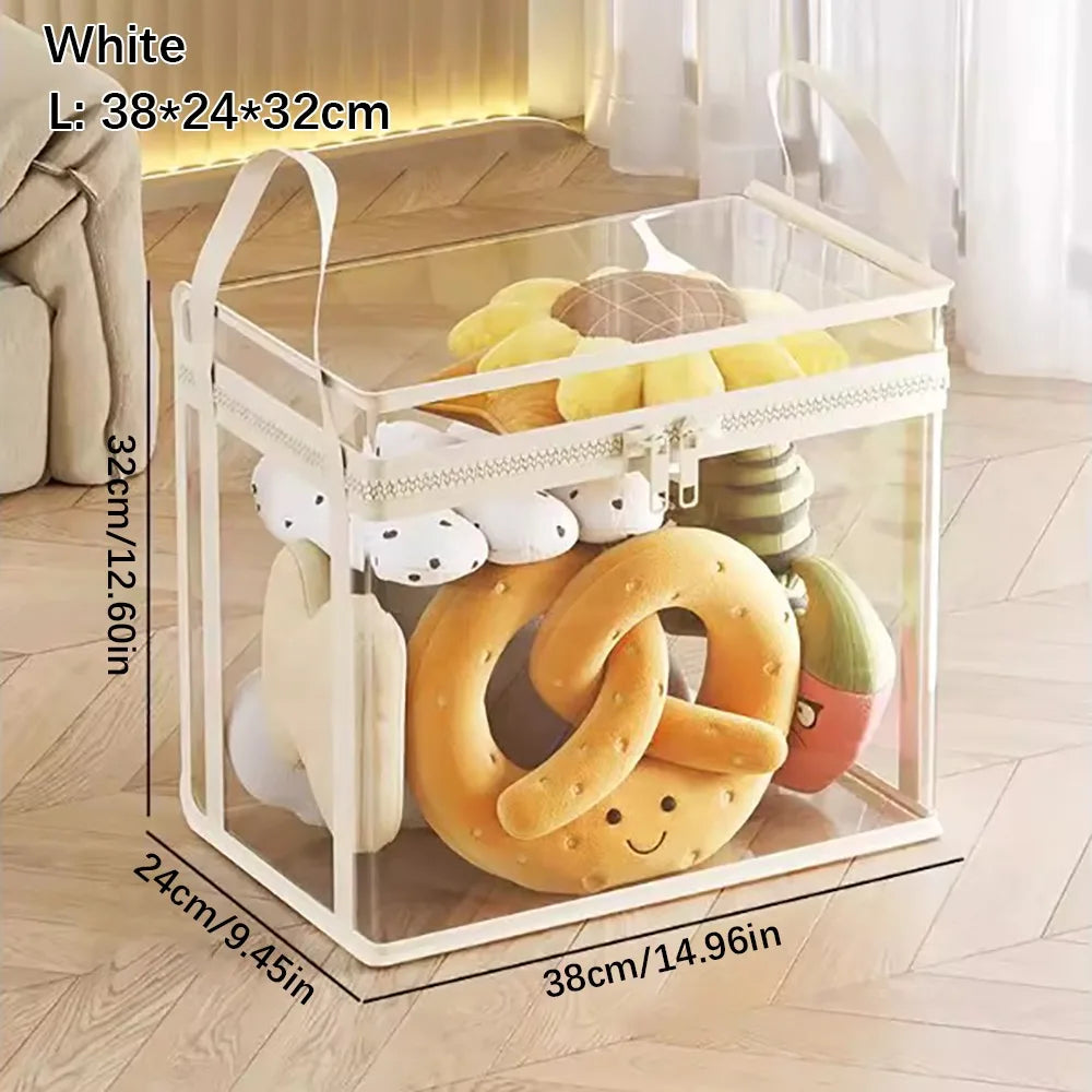 Clear Plastic Stackable Storage Box — Clear | KIMLUD
