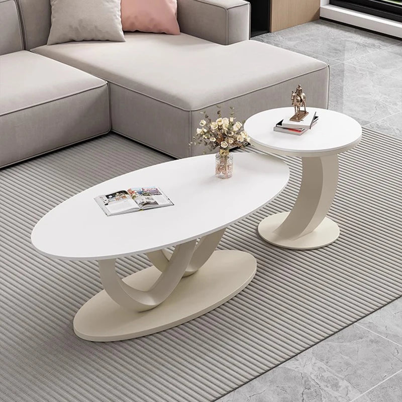 Unique Standing Coffee Table Aesthetic Round Industrial Luxury Coffee Table Modern Simple Mesa Auxiliar Postmodern Furniture