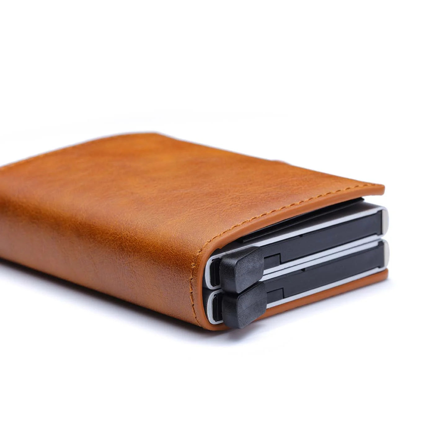 Carbon Fiber Pattern Slim Card Wallets — Black | KIMLUD