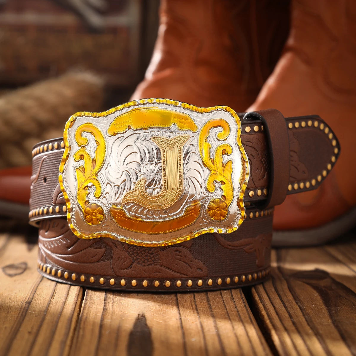 Vintage PU Leather Western Solid Belt — Black | KIMLUD