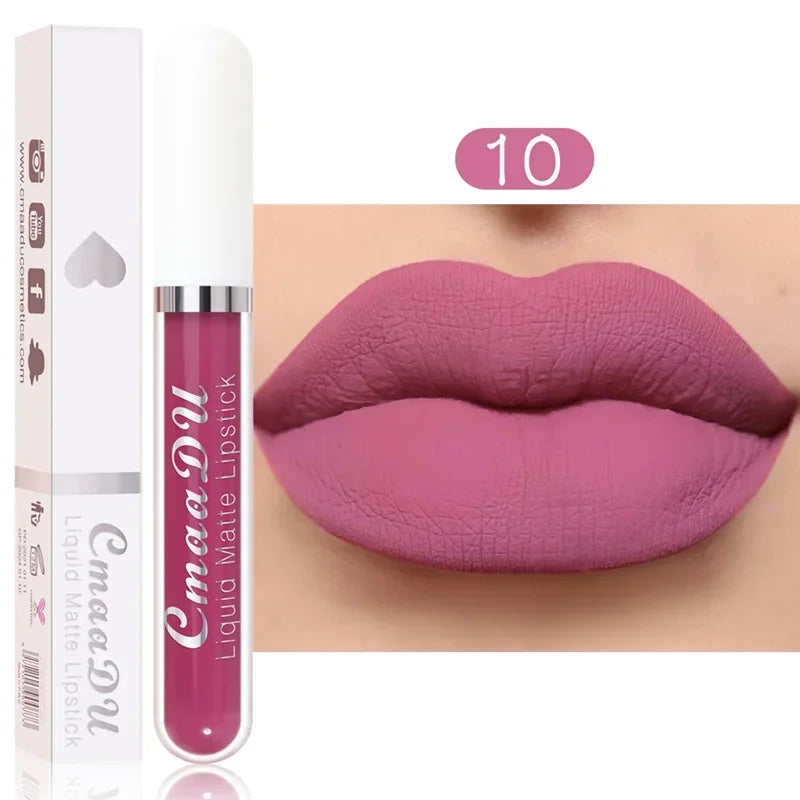 Velvet Liquid Lipstick - Waterproof Matte - Liquid Lipstick - Brown Nude | KIMLUD
