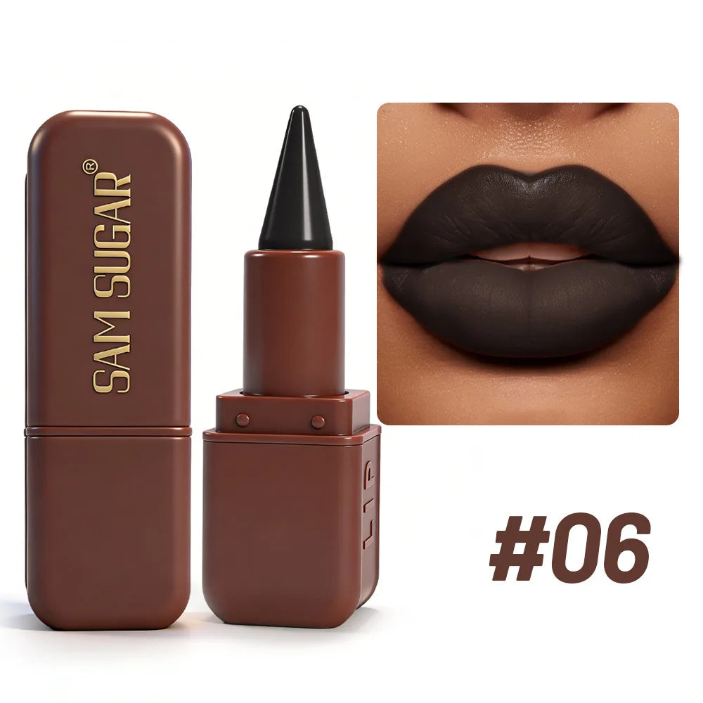 Lipstick – Waterproof Long Lasting Pigment – Lipstick – Chocolate Brown | KIMLUD