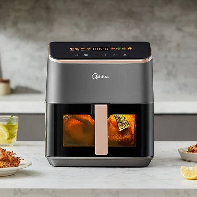 Midea Air Fryer, Home Use, No-Flip, Large Capacity, Video Fryer/Oven All-in-One, Sweet Potato Roaster