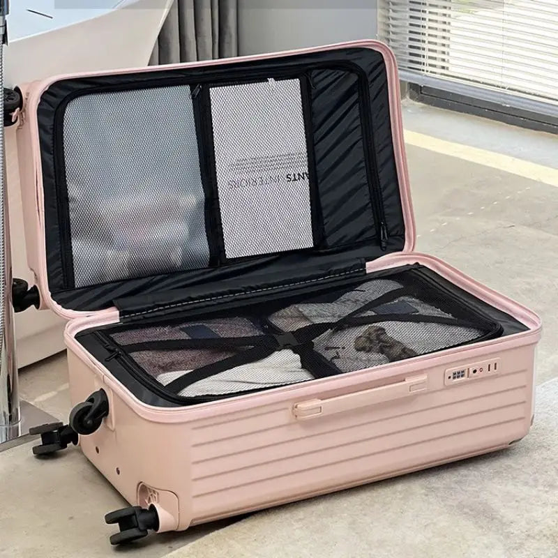 Thickened large capacity luggage compartment, 20 inch boarding case, 24 inch anti drop suitcase, password box, travel luggage