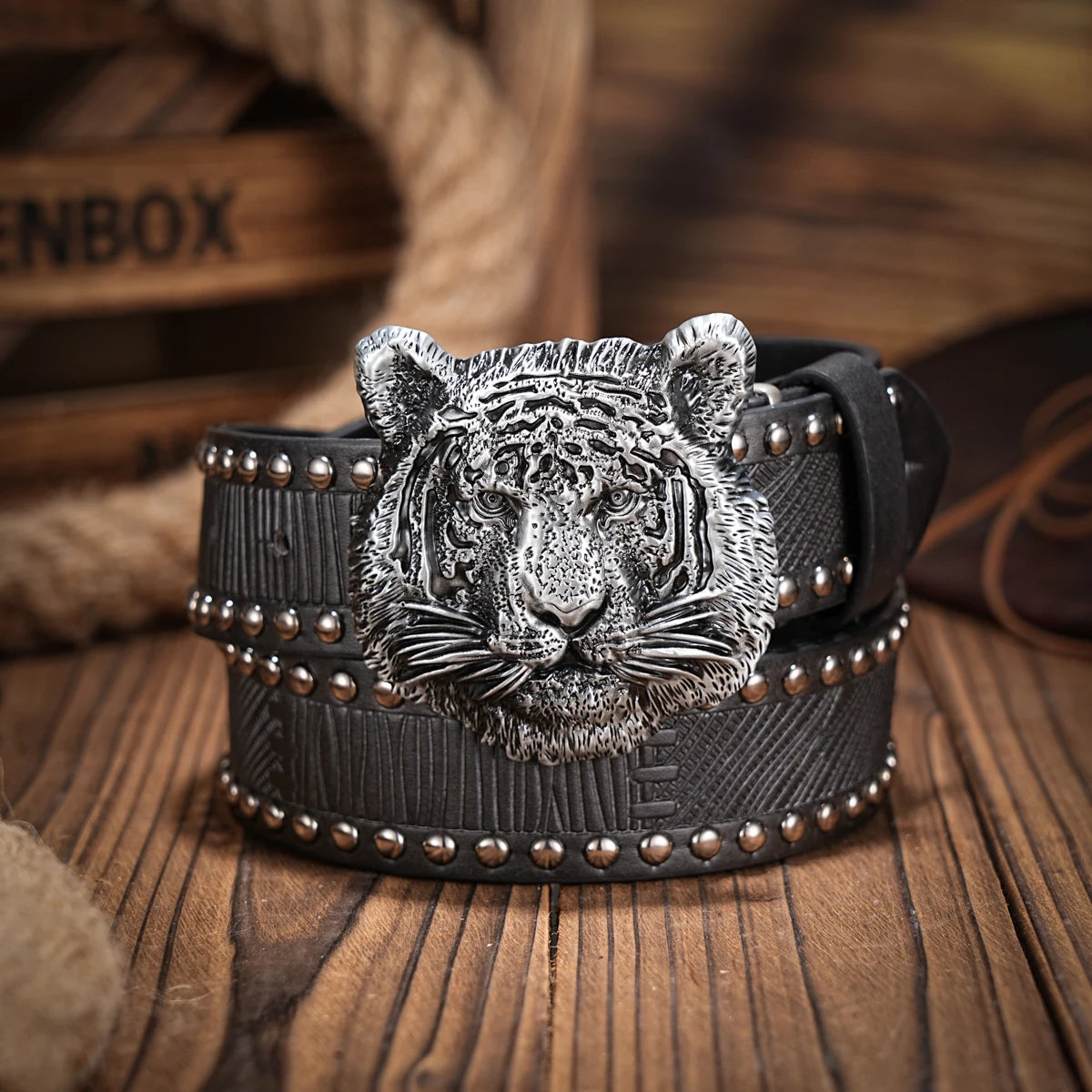 Belt – Retro Western Style – PU – Metal Buckle – Unisex | KIMLUD