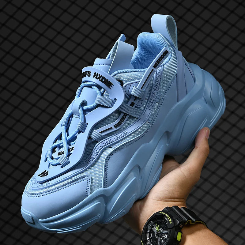 Sculpted Cloud-Cushioned Sneakers — White | KIMLUD