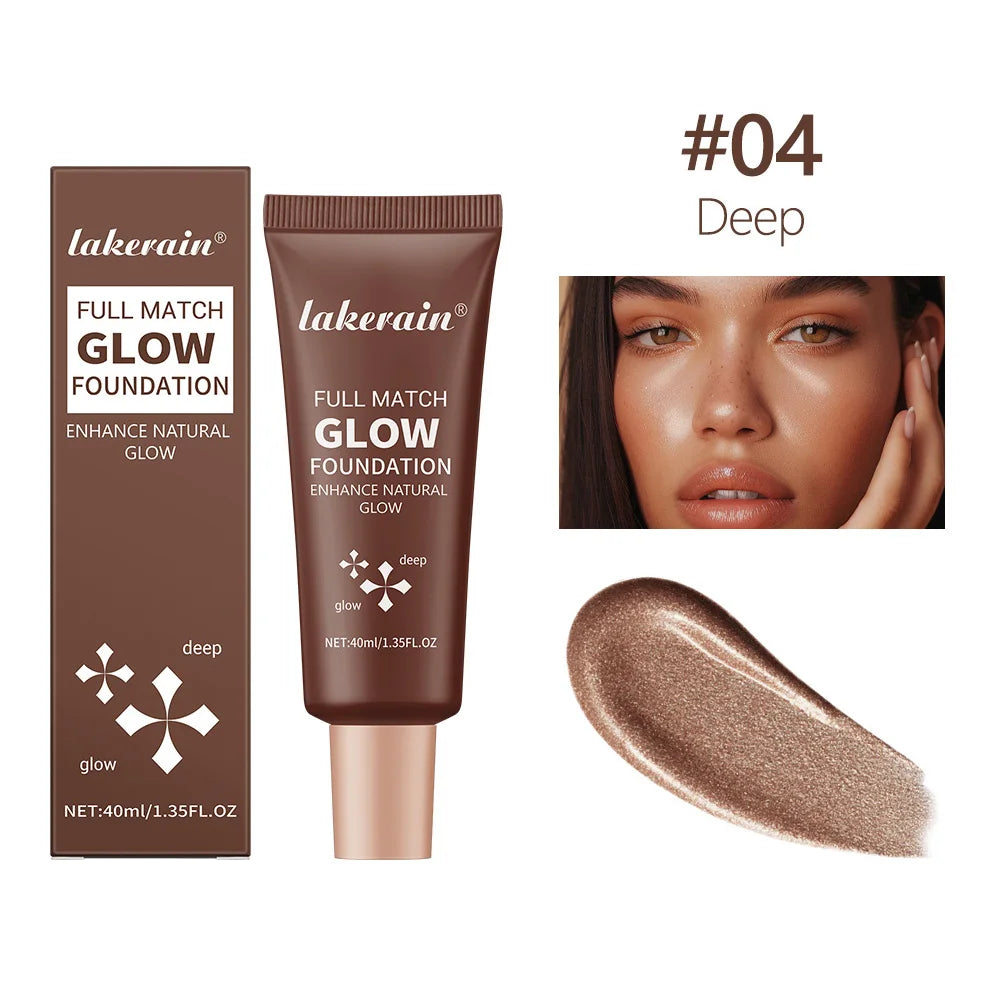 Natural Glow Enhancer Foundation Glowing Moisturizing Lightweight base Multi-purpose Face Body Glitter Cream Bronzer For Paris