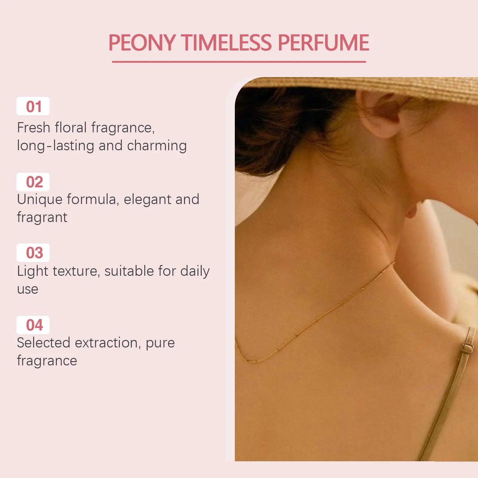 Exquisite Luxurious Floral Perfume — Peony Pink | KIMLUD