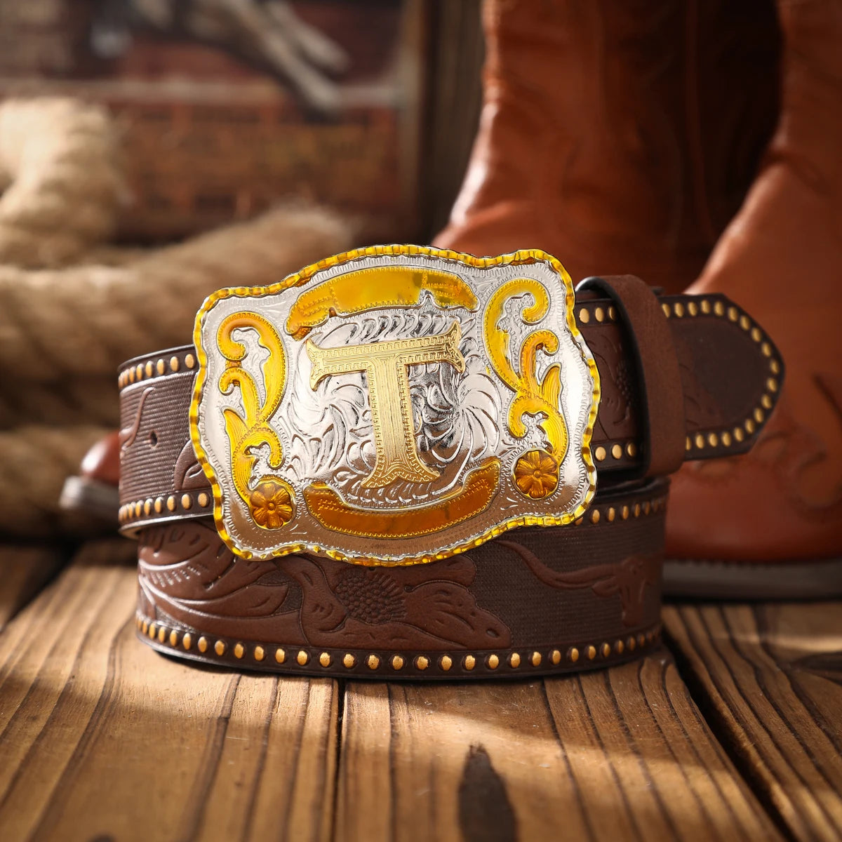 Vintage PU Leather Western Solid Belt — Black | KIMLUD