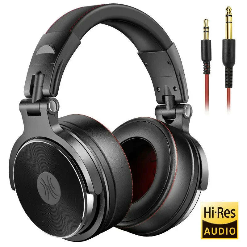 KIMLUD, Oneodio Wired HiFi Headphones Professional Studio DJ Headphones With Mic Over Ear Hi-Res Headset Monitoring For AMP Guitar Phone, KIMLUD Womens Clothes