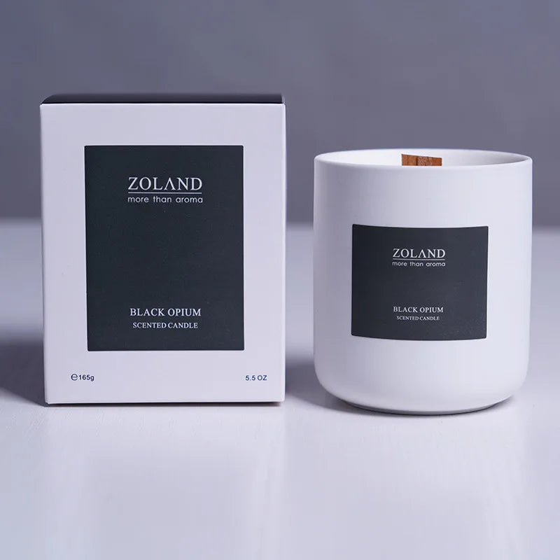 Handmade Scented Candle Jar Romantic Wedding — White | KIMLUD