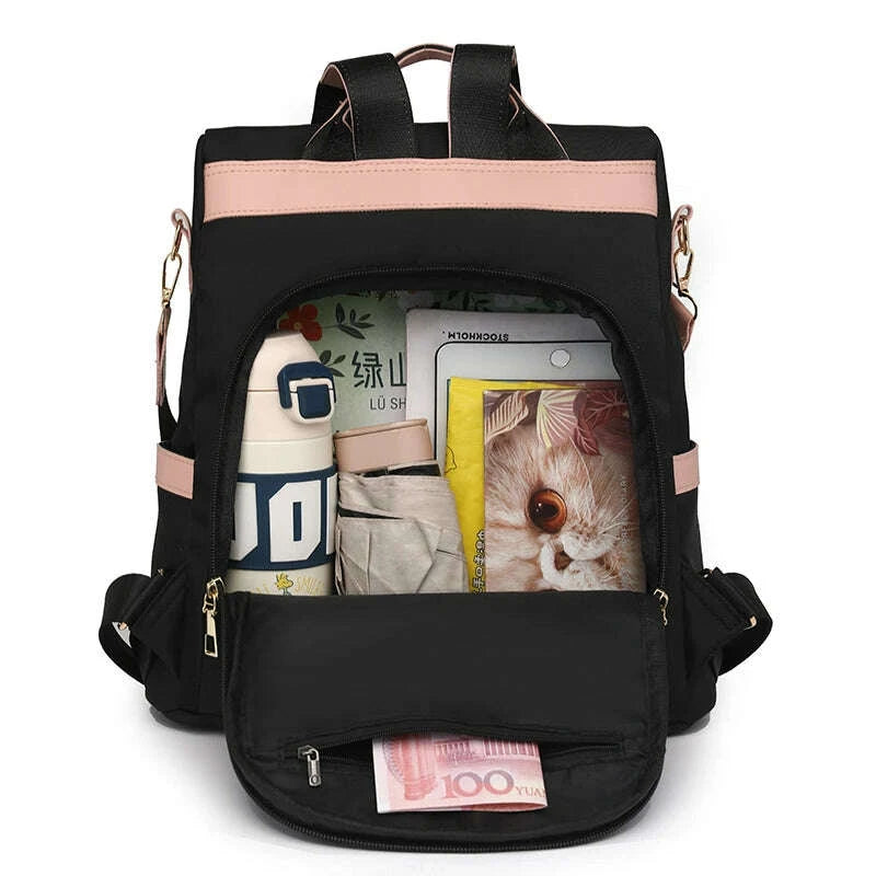 fashion-anti-theft-nylon-backpack-women-casual-waterproof-school-bags-for-teenage-multi-function-shoulder-bags-travel-rucksackkimludkimlud-35558855