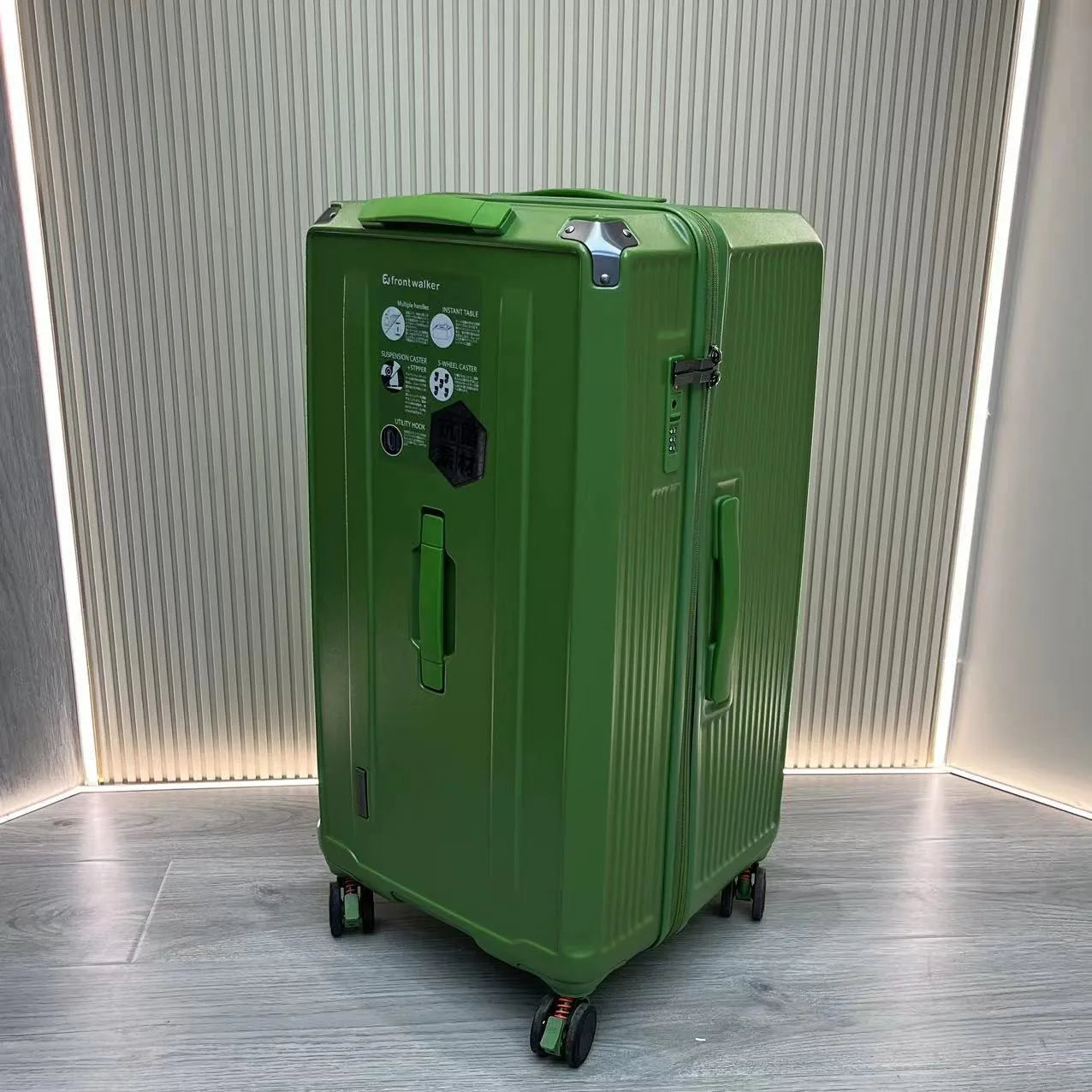 Large Size Suitcase with Five Wheels Brake Luggage Carrier 28 inch PC Material Cabin Trip Suitcase TSA Lock 32/36/50 inches
