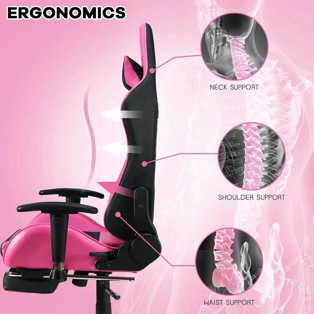 gaming-chair---pink-gamer-chair-with-footrest-racing-esports-computer-chair-massage-lumbar-support-leather-recliner-customizedkimludkimlud-35574545